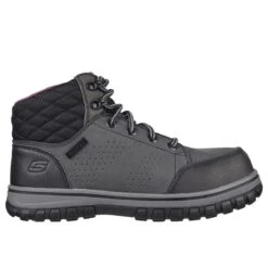 Skechers Work Boots: Women's 108004 BLK Black Composite Toe McColl EH Waterproof Work Boot -Reebok || Puma || Merrell Shop 108004 blkedit