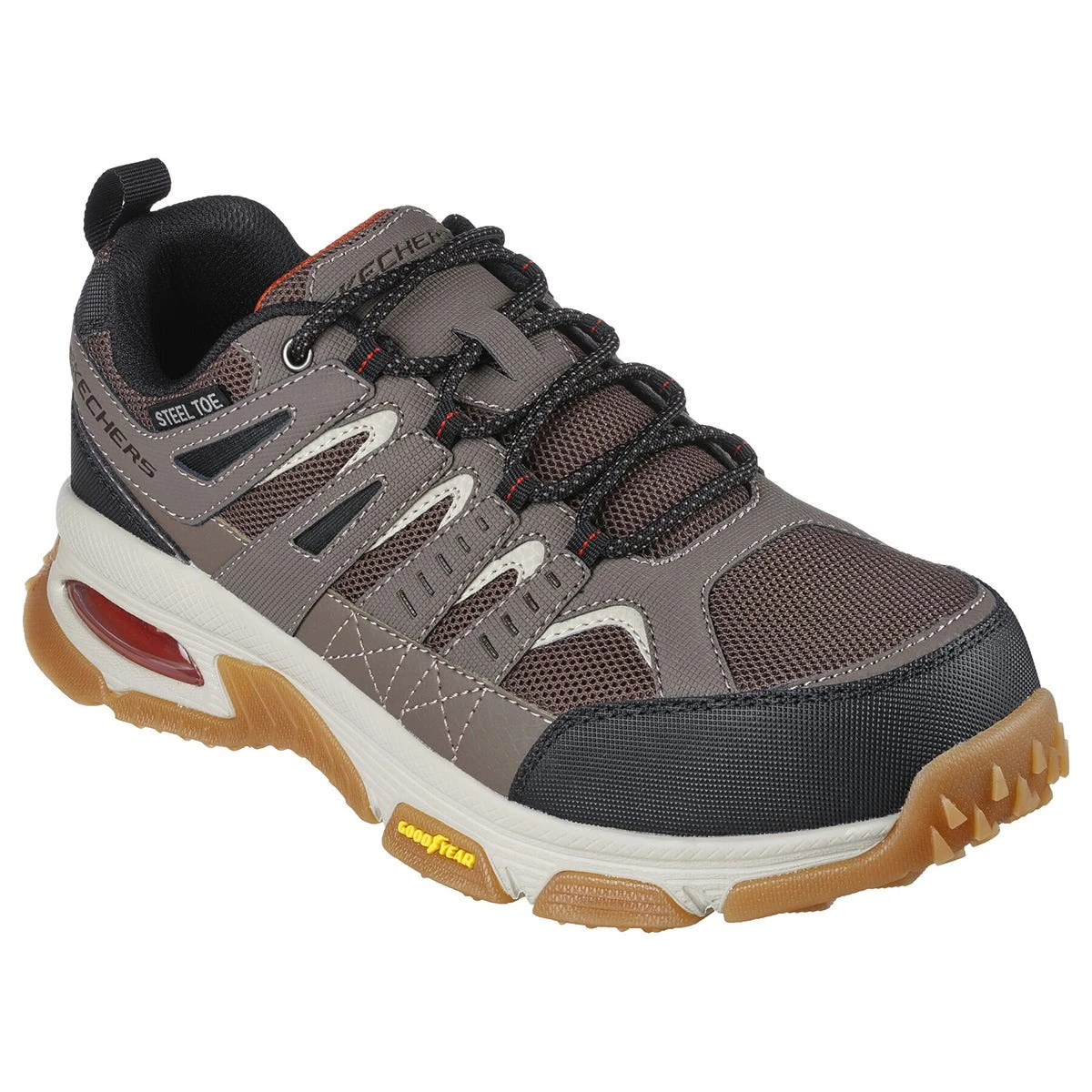 Skechers Work Shoes: Men's 200140 TPBK Taupe Black Steel Toe Skech-Air Envoy Arcket EH Work Shoe 3 Skechers Work Shoes: Men's 200140 TPBK Taupe Black Steel Toe Skech-Air Envoy Arcket EH Work Shoe