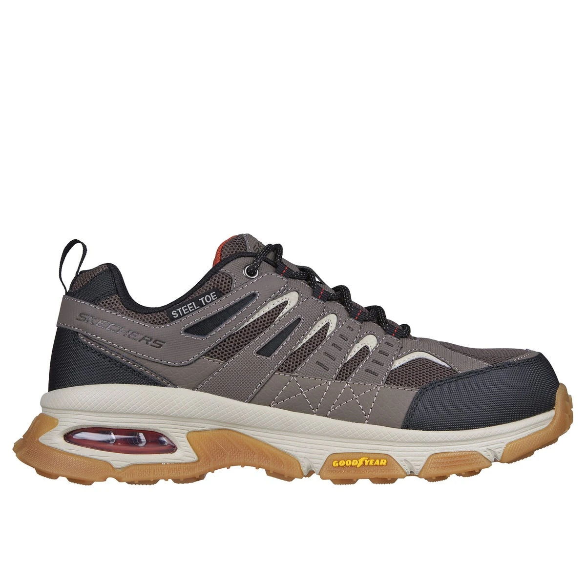 Skechers Work Shoes: Men's 200140 TPBK Taupe Black Steel Toe Skech-Air Envoy Arcket EH Work Shoe 4 Skechers Work Shoes: Men's 200140 TPBK Taupe Black Steel Toe Skech-Air Envoy Arcket EH Work Shoe - Image 2