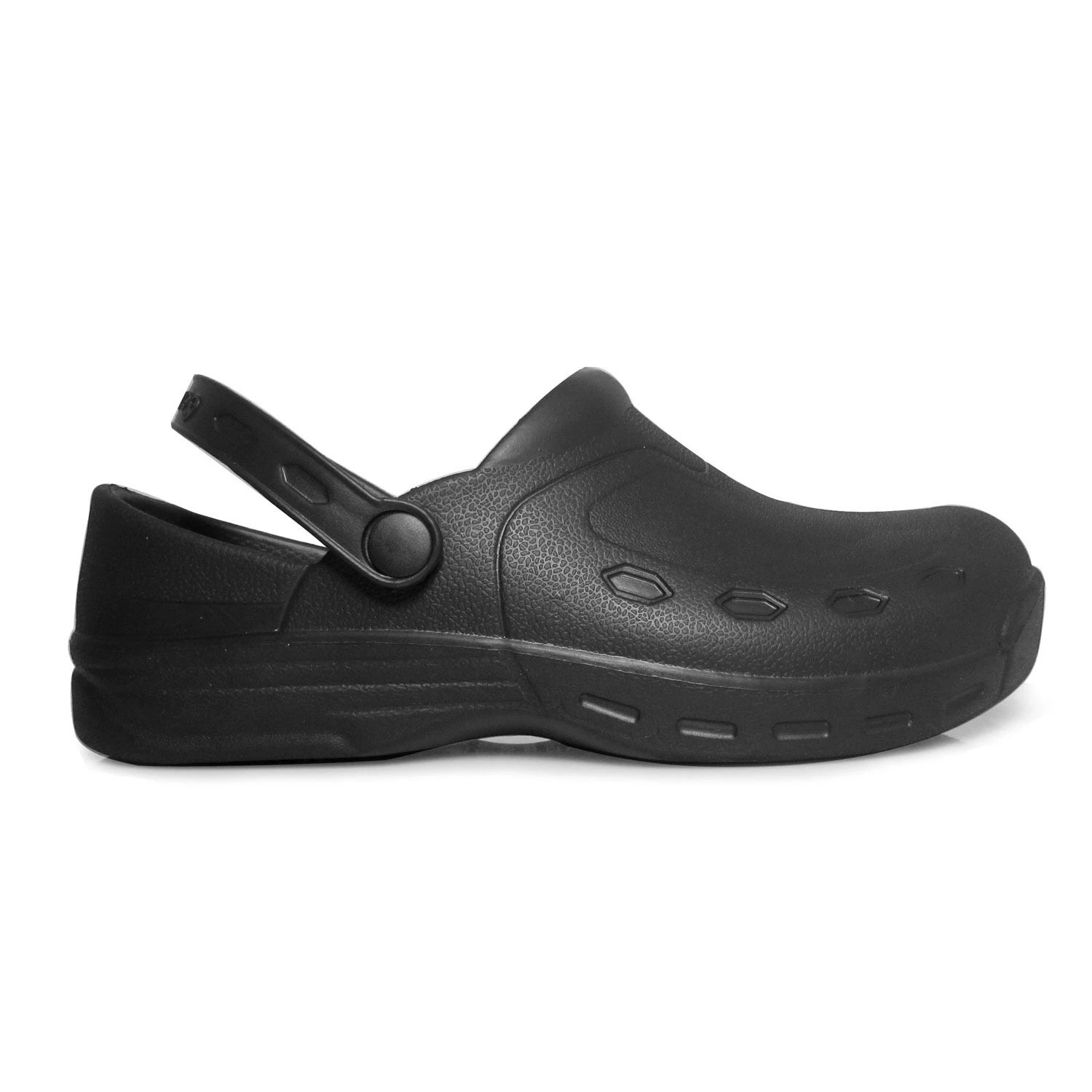 Genuine Grip Shoes: Men's 3900 Black Open Back Slip Resistant Clog 4 Genuine Grip Shoes: Men's 3900 Black Open Back Slip Resistant Clog - Image 2