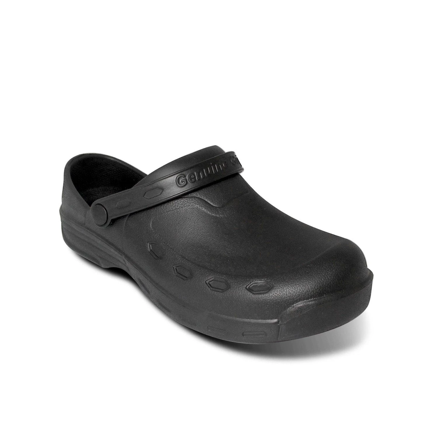 Genuine Grip Shoes: Men's 3900 Black Open Back Slip Resistant Clog 5 Genuine Grip Shoes: Men's 3900 Black Open Back Slip Resistant Clog - Image 3
