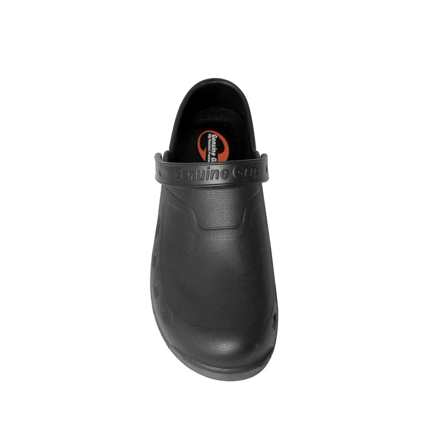 Genuine Grip Shoes: Women's 390 Black Open Back Slip Resistant Clog 6 Genuine Grip Shoes: Women's 390 Black Open Back Slip Resistant Clog - Image 4