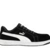 Puma Safety: Men's 640015 Black Composite-Fiberglass Toe Iconic Suede Low Work Shoe -Reebok || Puma || Merrell Shop 640015 iconic suede black low single01 web