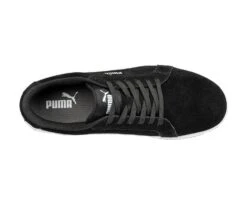Puma Safety: Men's 640015 Black Composite-Fiberglass Toe Iconic Suede Low Work Shoe -Reebok || Puma || Merrell Shop 640015 iconic suede black low top web