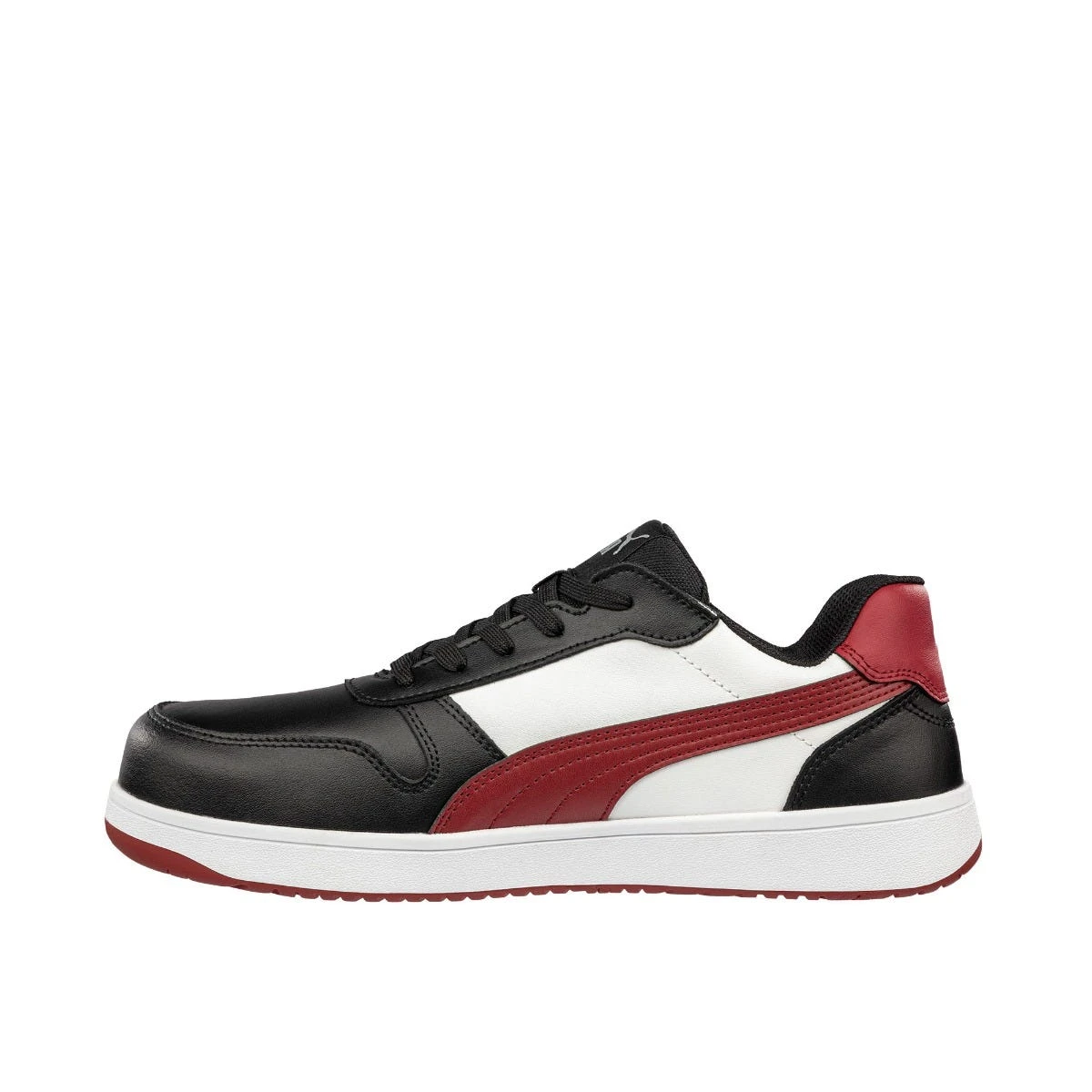 Puma Shoes: Men's 640205 Black Red White Composite Toe Low EH Frontcourt Heritage Work Shoe 4 Puma Shoes: Men's 640205 Black Red White Composite Toe Low EH Frontcourt Heritage Work Shoe - Image 2