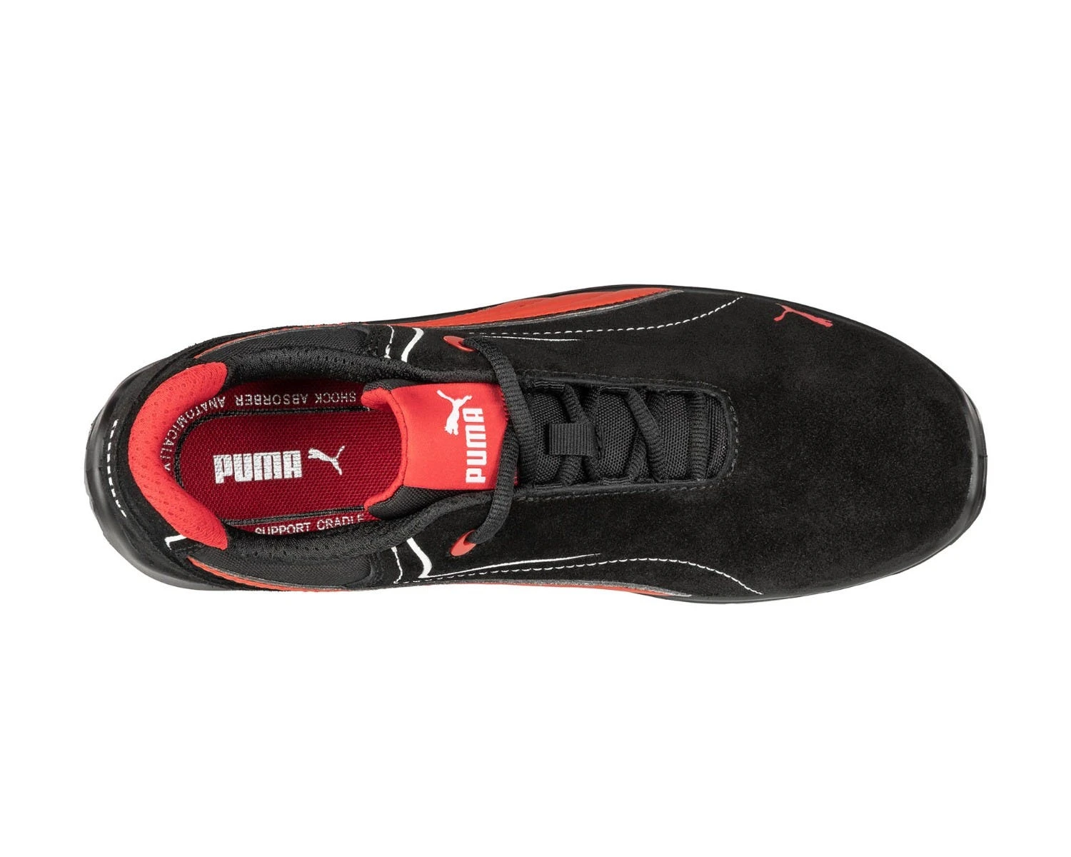 Puma Shoes: Men's 643445 Black Red Composite Toe Low Touring EH Work Shoe 5 Puma Shoes: Men's 643445 Black Red Composite Toe Low Touring EH Work Shoe - Image 3
