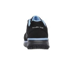 Skechers Shoes: Women's 76553 BKBL Black Blue Synergy-Sandlot Alloy Toe Athletic Shoe -Reebok || Puma || Merrell Shop 76553 bkbl b