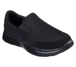 Skechers Shoes: Men's 77048 BBK Black Flex Advantage - Mcallen Slip Resistant Athletic Shoe -Reebok || Puma || Merrell Shop 77048 bbk