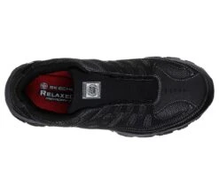 Skechers Shoes: Men's 77161 BLK Black Cankton-Ebbitt Steel Toe Athletic Shoe -Reebok || Puma || Merrell Shop 77161 blk b
