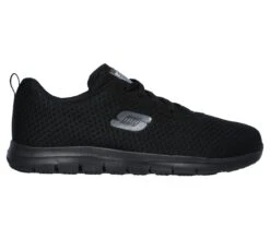 Skechers Shoes: Women's 77210 BLK Black Ghenter - Bronaugh Slip Resistant Athletic Shoe