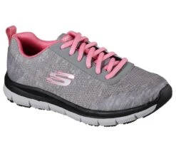Skechers Shoes: Women's 77217 GYPK Grey Pink Comfort Flex Health Care Pro Slip Resistant Athletic Shoe 12 Skechers Shoes: Women's 77217 GYPK Grey Pink Comfort Flex Health Care Pro Slip Resistant Athletic Shoe -Reebok || Puma || Merrell Shop 77217 gypk b