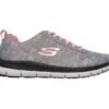 Skechers Shoes: Women's 77217 GYPK Grey Pink Comfort Flex Health Care Pro Slip Resistant Athletic Shoe -Reebok || Puma || Merrell Shop 77217 gypk f