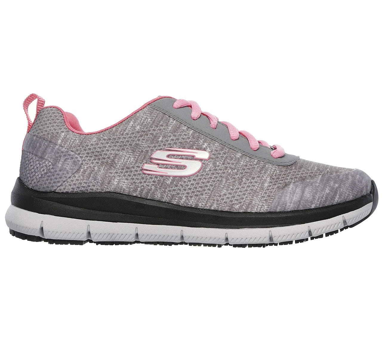 Skechers Shoes: Women's 77217 GYPK Grey Pink Comfort Flex Health Care Pro Slip Resistant Athletic Shoe 3 Skechers Shoes: Women's 77217 GYPK Grey Pink Comfort Flex Health Care Pro Slip Resistant Athletic Shoe