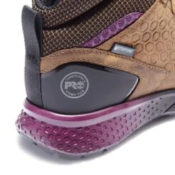 Timberland Pro Boots: Women's A219B Brown Purple Reaxion Composite Toe Waterproof Hiker -Reebok || Puma || Merrell Shop a219b 7edit