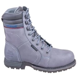 Caterpillar Boots: Women's 90565 Steel Toe Waterproof Grey Echo Work Boots -Reebok || Puma || Merrell Shop cat p90565 o 01