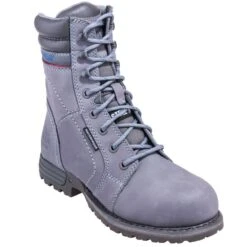 Caterpillar Boots: Women's 90565 Steel Toe Waterproof Grey Echo Work Boots -Reebok || Puma || Merrell Shop cat p90565 p 01