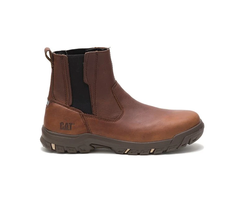 Caterpillar Boots: Women's P91027 Butterscotch Abbey Steel Toe Waterproof Slip On Work Boot 8 Caterpillar Boots: Women's P91027 Butterscotch Abbey Steel Toe Waterproof Slip On Work Boot - Image 6