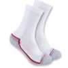 Gordini Carhartt Force Socks: Women's SC6423W WHT White Midweight Crew 3-Pack Socks -Reebok || Puma || Merrell Shop ecdrvtfuygbunhijm 1