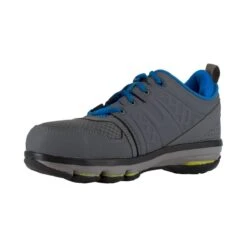 Reebok Shoes: RB3604 Grey Men's Alloy Toe ESD Blue DMX Flex Athletic Oxfords -Reebok || Puma || Merrell Shop ewasrdtfygu