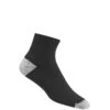 Wigwam Socks: Men's F1364 052 Black Diabetic Sport Quarter Sock -Reebok || Puma || Merrell Shop f1364 1 black