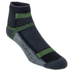 Wigwam Socks: Unisex F6282 22F Black/Moss USA-Made Ultra Cool Lite Quarter Pro Socks -Reebok || Puma || Merrell Shop f6281 072 2 1