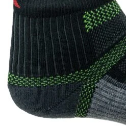 Wigwam Socks: Unisex F6282 22F Black/Moss USA-Made Ultra Cool Lite Quarter Pro Socks -Reebok || Puma || Merrell Shop f6281 072 3 1