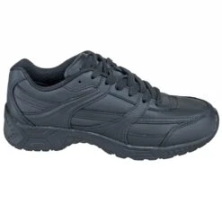 Genuine Grip Shoes: Women's 1110 Black Water-Resistant Slip-Resistant Shoes -Reebok || Puma || Merrell Shop genuine grip 1110 o 01