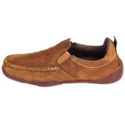 Georgia Boots: Men's Brown Leather Moc Toe G050 Cedar Falls Moisture-Wicking AMP Shoes -Reebok || Puma || Merrell Shop georgia g050 i 01