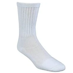 Wigwam Socks: Men's White Super 60 Cotton Blend Crew Socks 6-Pack S9020 051