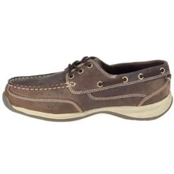Rockport Works Shoes: Men's Steel Toe EH Leather Boat Shoes RK6736 -Reebok || Puma || Merrell Shop image 75094