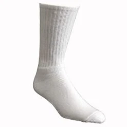 Wolverine Socks: White Work Socks 4 Pack W91102670 100 Cotton Crew