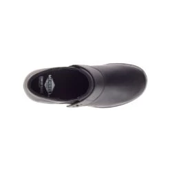Merrell Shoes: Women's J099312 Black Valetta Pro Slide Slip Resistant Slip On Work Shoe