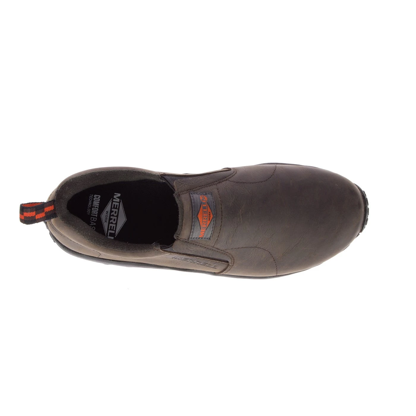 Merrell Shoes: Men's J099323 Brown Jungle Moc Slip Resistant Slip On Work Shoe 3 Merrell Shoes: Men's J099323 Brown Jungle Moc Slip Resistant Slip On Work Shoe