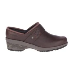 Merrell Shoes: Women's J099344 Brown Valetta Pro Slide Slip Resistant Slip On Work Shoe -Reebok || Puma || Merrell Shop j099344 02