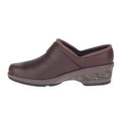 Merrell Shoes: Women's J099344 Brown Valetta Pro Slide Slip Resistant Slip On Work Shoe -Reebok || Puma || Merrell Shop j099344 08