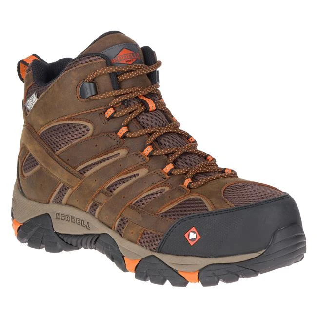 Merrell Footwear: Men's J11617 Moab Vertex Mid Waterproof Composite Toe Shoes 4 Merrell Footwear: Men's J11617 Moab Vertex Mid Waterproof Composite Toe Shoes - Image 2