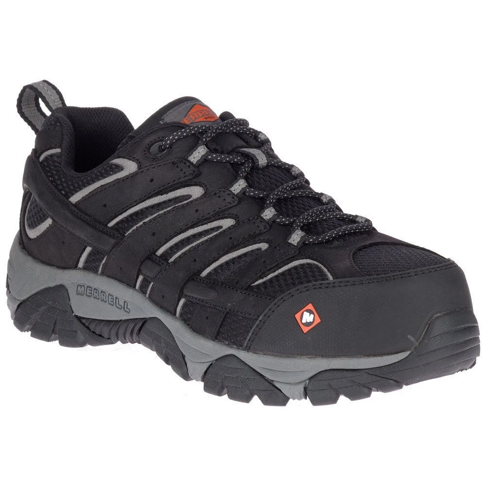 Merrell Shoes: Men's J36461 Black Grey Moab Vertex Vent Composite Toe Waterproof Work Shoe 6 Merrell Shoes: Men's J36461 Black Grey Moab Vertex Vent Composite Toe Waterproof Work Shoe - Image 4