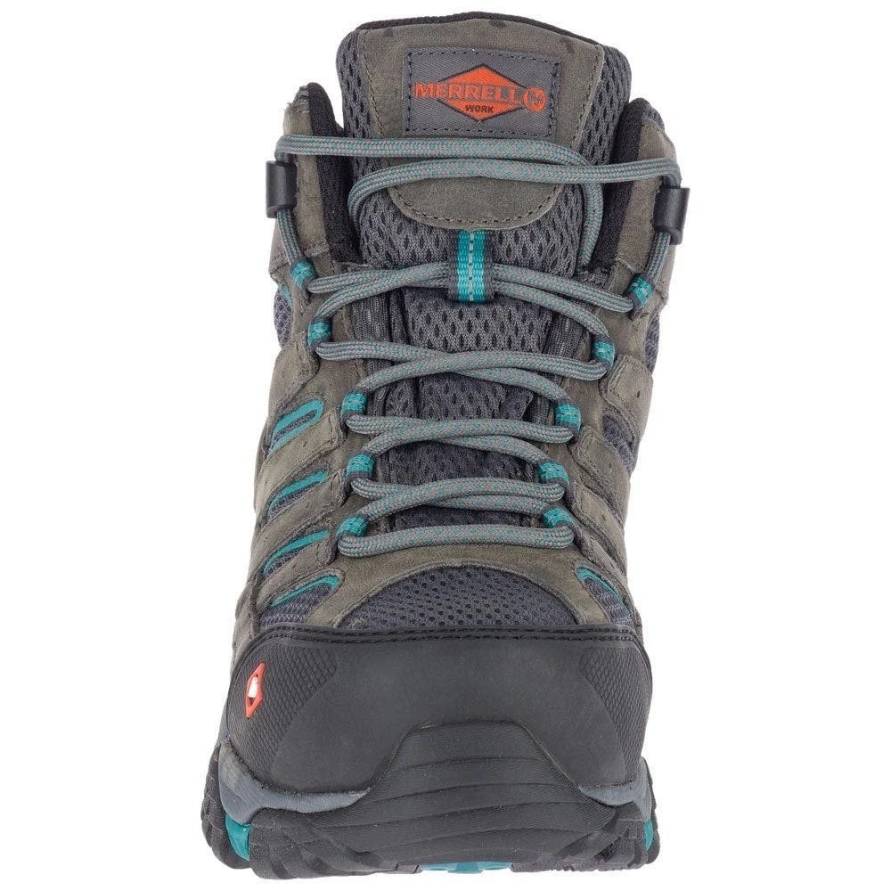 Merrell Boots: Women's J42076 Pewter Teal Moab Vertex Mid Composite Toe Waterproof Work Boot 7 Merrell Boots: Women's J42076 Pewter Teal Moab Vertex Mid Composite Toe Waterproof Work Boot - Image 5