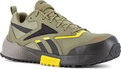 Reebok Shoes: Men's RB3240 Green Yellow Black Composite Toe EH Trail Athletic Work Shoe
