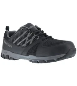 Reebok Shoes: Women's RB415 Black Grey Soft Toe Oxford Work Shoe