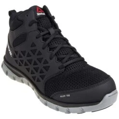 Reebok Shoes: Men's ESD Sublite Cushion RB4141 Black Alloy Toe Mid Shoes -Reebok || Puma || Merrell Shop rb4141 1 1