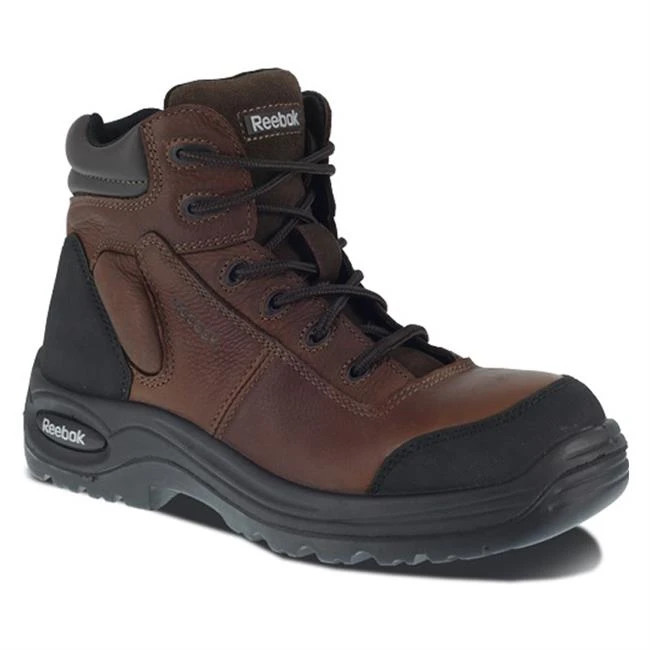 Reebok Boots: Women's RB755 Brown Composite Toe Non-Metallic Work Boots 3 Reebok Boots: Women's RB755 Brown Composite Toe Non-Metallic Work Boots