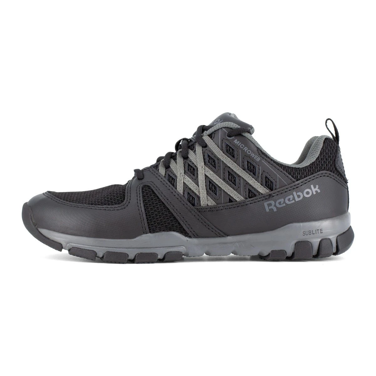 Reebok Shoes: Men's RB4015 Black Sublite Work Static Dissipative Slip Resistant Athletic Shoe 6 Reebok Shoes: Men's RB4015 Black Sublite Work Static Dissipative Slip Resistant Athletic Shoe - Image 4