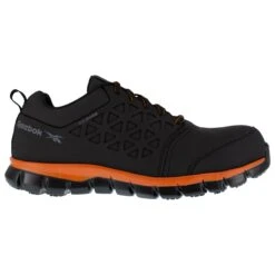 Reebok Shoes: Men's RB4050 Black Orange Sublite Cushion Composite Toe Slip Resistant Athletic Shoe -Reebok || Puma || Merrell Shop reebok rb4050 sublite cushion work 01 1