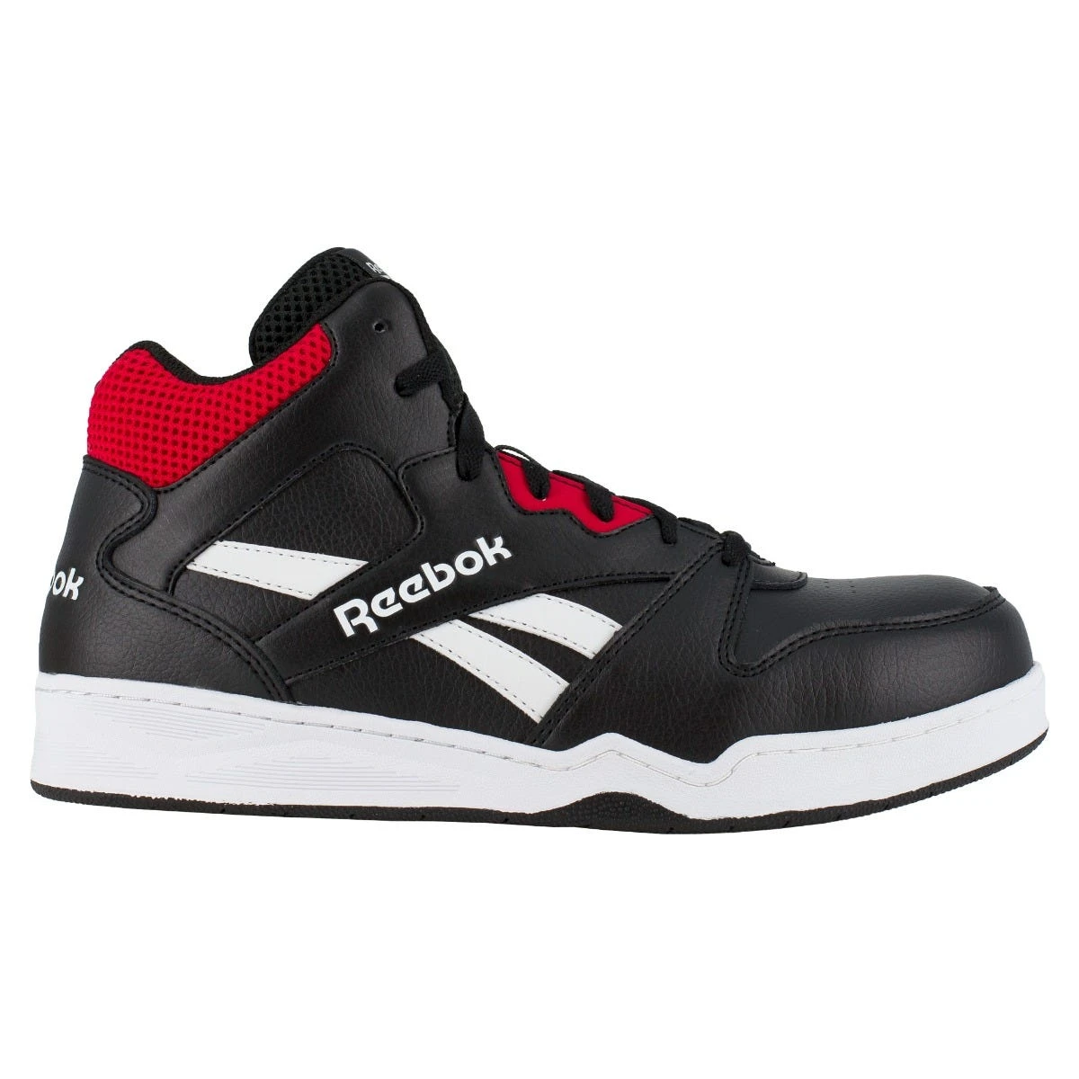Reebok Shoes: Men's RB4132 Black/Red Composite Toe EH Slip Resistant High Top Work Sneaker 4 Reebok Shoes: Men's RB4132 Black/Red Composite Toe EH Slip Resistant High Top Work Sneaker - Image 2