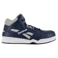 Reebok Shoes: Men's RB4133 Navy/Grey Composite Toe Slip Resistant High Top Sneaker -Reebok || Puma || Merrell Shop reebok rb4133 bb4500 01