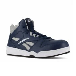 Reebok Shoes: Men's RB4133 Navy/Grey Composite Toe Slip Resistant High Top Sneaker -Reebok || Puma || Merrell Shop reebok rb4133 bb4500 02