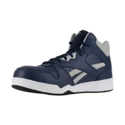 Reebok Shoes: Men's RB4133 Navy/Grey Composite Toe Slip Resistant High Top Sneaker -Reebok || Puma || Merrell Shop reebok rb4133 bb4500 03
