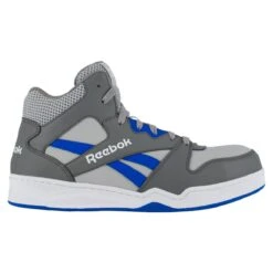 Reebok Shoes: Men's RB4135 Grey/Cobalt Blue Composite Toe Slip Resistant High Top Sneaker -Reebok || Puma || Merrell Shop reebok rb4135 bb4500 01 1