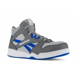 Reebok Shoes: Men's RB4135 Grey/Cobalt Blue Composite Toe Slip Resistant High Top Sneaker -Reebok || Puma || Merrell Shop reebok rb4135 bb4500 02